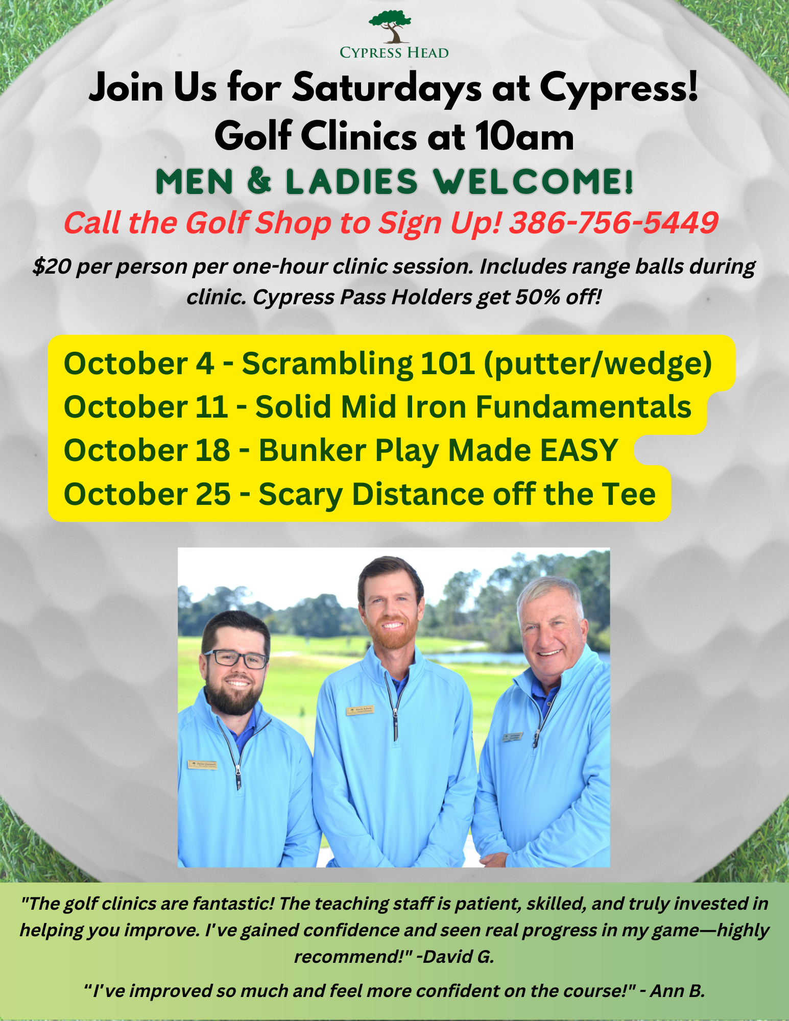 Clinics Flyer October 2025